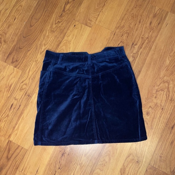 Armani Exchange blue velvet midi skirt - Picture 4 of 4